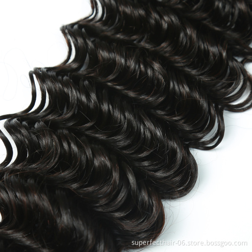 Deep wave bundle 100% brazilian remy virgin grade hair for black women deep wave bundles